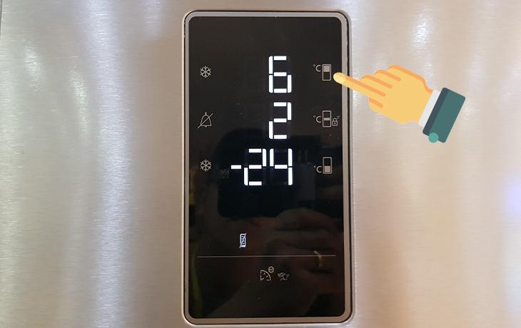 Cách điều chỉnh nhiệt độ tủ lạnh Beko bằng điều khiển