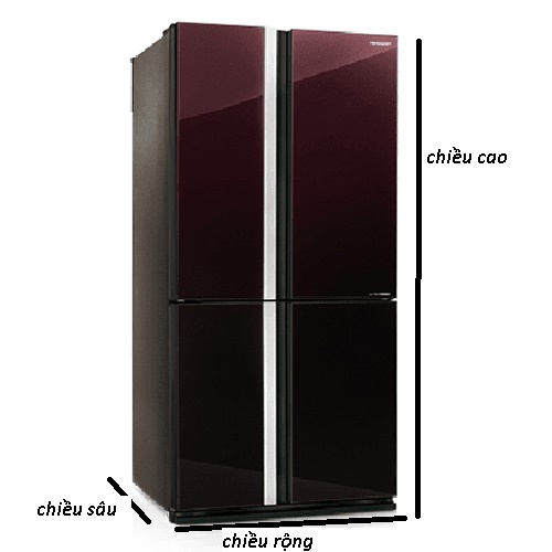  Kích Thước Tủ Lạnh Side By Side Hitachi, Sharp, LG, SamSung