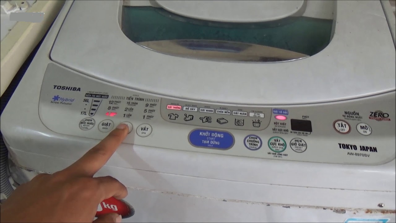 Cách sử dụng máy giặt Toshiba đúng cách tránh hư hỏng chuẩn 100%