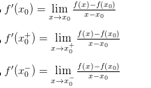 đạo hàm căn bậc 2 của x