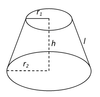 Diện tích xung quanh hình nón cụt, diện tích toàn phần hình nón cút A -Z
